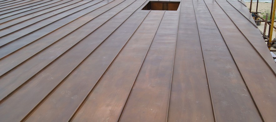 材料供应+铜板屋面