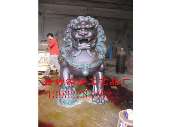 供应铜狮子-河北唐县金钟铜雕工艺品厂