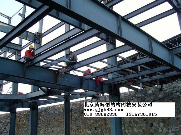 北京露天阳台搭建阳光钢架玻璃房钢结构阁楼楼