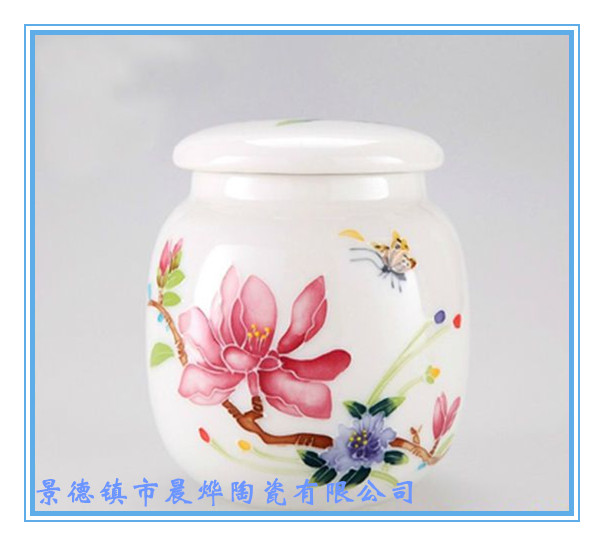 陶瓷罐子工艺:手绘/贴花  陶瓷罐子材质:白瓷/骨瓷  陶瓷罐子产地