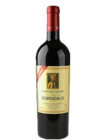 德伯爵aoc干红葡萄酒法国优级葡萄酒原浆进口金质保障