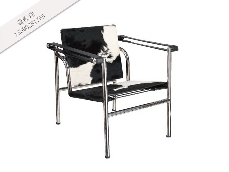 lc1 basculant chair,柯布西耶扶手椅,展厅样板房家具