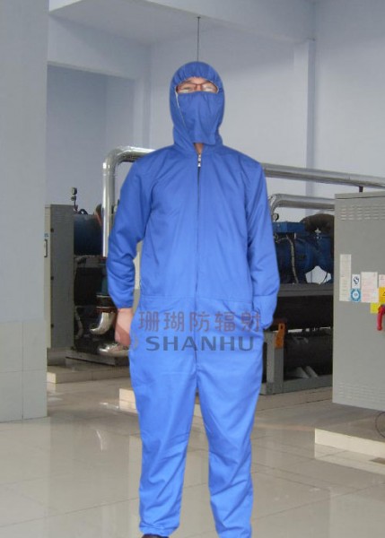 供应广州珊瑚防辐射工作服,防辐射连体工装,权